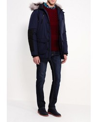 Мужской темно-синий пуховик от Another Influence