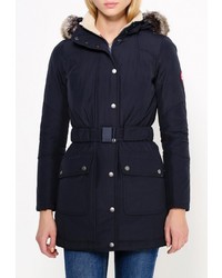 Женский темно-синий пуховик от Barbour