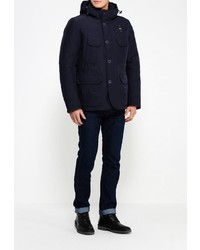 Мужской темно-синий пуховик от Blauer