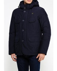 Мужской темно-синий пуховик от Blauer