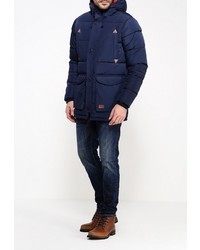 Мужской темно-синий пуховик от BLEND