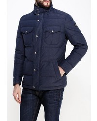 Мужской темно-синий пуховик от Boss Orange