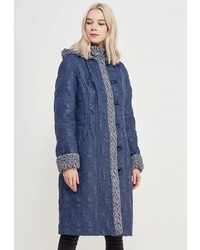 Женский темно-синий пуховик от Brillare