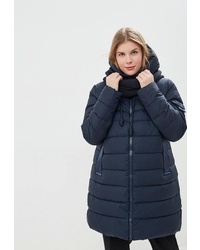 Женский темно-синий пуховик от Clasna