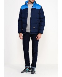 Мужской темно-синий пуховик от D-struct