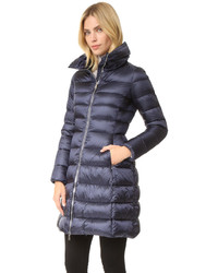 Женский темно-синий пуховик от ADD