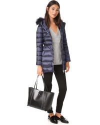 Женский темно-синий пуховик от ADD