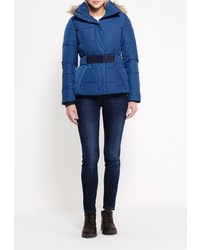 Женский темно-синий пуховик от FIVE seasons