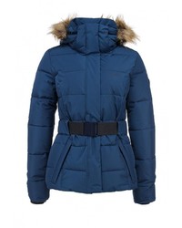 Женский темно-синий пуховик от FIVE seasons