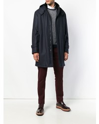 Мужской темно-синий пуховик от Manzoni 24