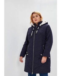 Женский темно-синий пуховик от Grand Madam