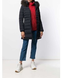 Женский темно-синий пуховик от Duvetica