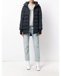 Женский темно-синий пуховик от Herno