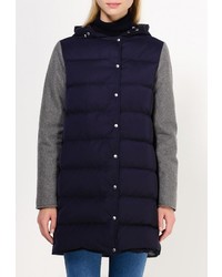 Женский темно-синий пуховик от Lacoste