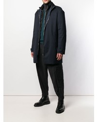 Мужской темно-синий пуховик от Giorgio Armani