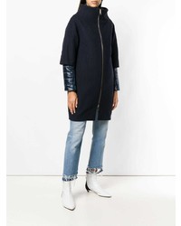 Женский темно-синий пуховик от Herno