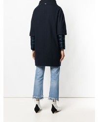 Женский темно-синий пуховик от Herno