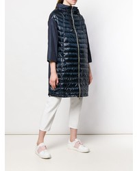 Женский темно-синий пуховик от Herno