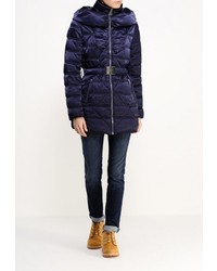 Женский темно-синий пуховик от Morgan