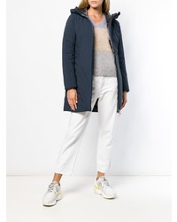 Женский темно-синий пуховик от Save The Duck