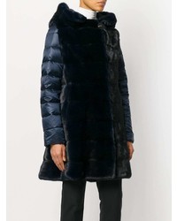 Женский темно-синий пуховик от Liska