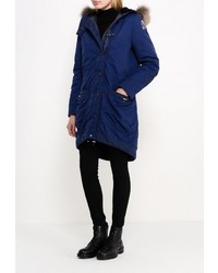 Женский темно-синий пуховик от Parajumpers