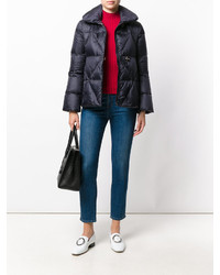 Женский темно-синий пуховик от Fay