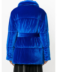 Женский темно-синий пуховик от MSGM