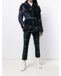 Женский темно-синий пуховик от Liska