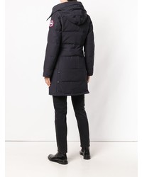 Женский темно-синий пуховик от Canada Goose