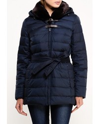 Женский темно-синий пуховик от Tom Farr