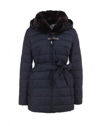 Женский темно-синий пуховик от Tom Farr