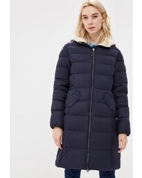 Женский темно-синий пуховик от Tom Farr