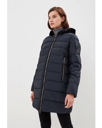 Женский темно-синий пуховик от Tom Farr