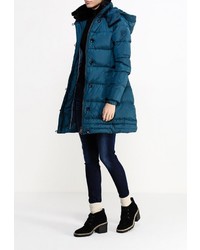 Женский темно-синий пуховик от Tommy Hilfiger