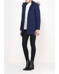 Женский темно-синий пуховик от Tommy Hilfiger Denim