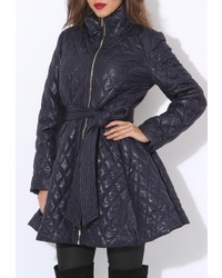 Женский темно-синий пуховик от Tutto Bene