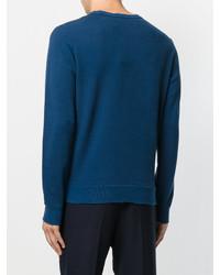 Мужской темно-синий рваный свитшот от Dondup