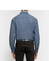 Мужской темно-синий ремень от Paul Smith