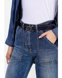 Женский темно-синий ремень от Armani Exchange