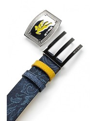 Мужской темно-синий ремень от Etro
