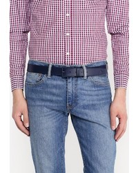 Мужской темно-синий ремень от Lacoste