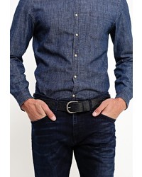 Мужской темно-синий ремень от Levi's