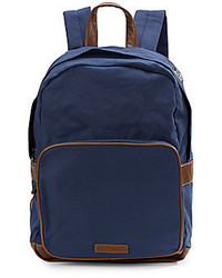 Темно-синий рюкзак из плотной ткани