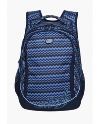 Женский темно-синий рюкзак из плотной ткани с принтом от Grizzly