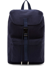 Мужской темно-синий рюкзак из плотной ткани от A.P.C.