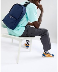 Мужской темно-синий рюкзак из плотной ткани от ASOS DESIGN