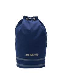 Мужской темно-синий рюкзак из плотной ткани от Jacquemus
