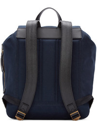 Мужской темно-синий рюкзак из плотной ткани от Burberry