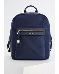 Женский темно-синий рюкзак из плотной ткани от Tous